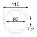 Головка ступичная для оси передней 6Т, d=110мм, L=80мм (MAN TGA, V9-82L-01) JTC